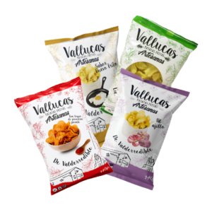 LOTE VALLUCAS Nº4: Original, Huevo, Ajillo y con un toque de Pimentón Picante